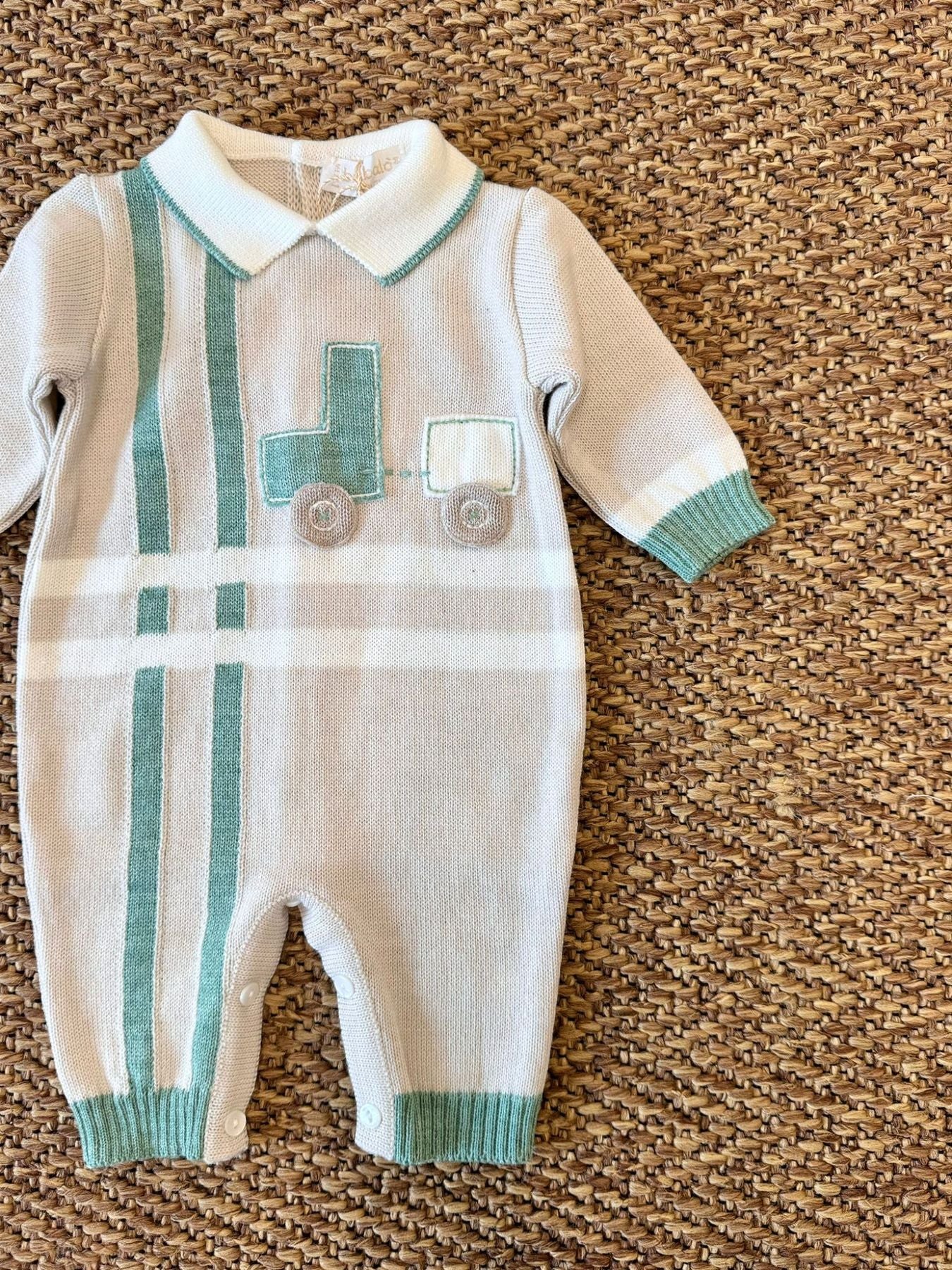 Tutina Piccolo Trenino Neonato VERDE 7388/V