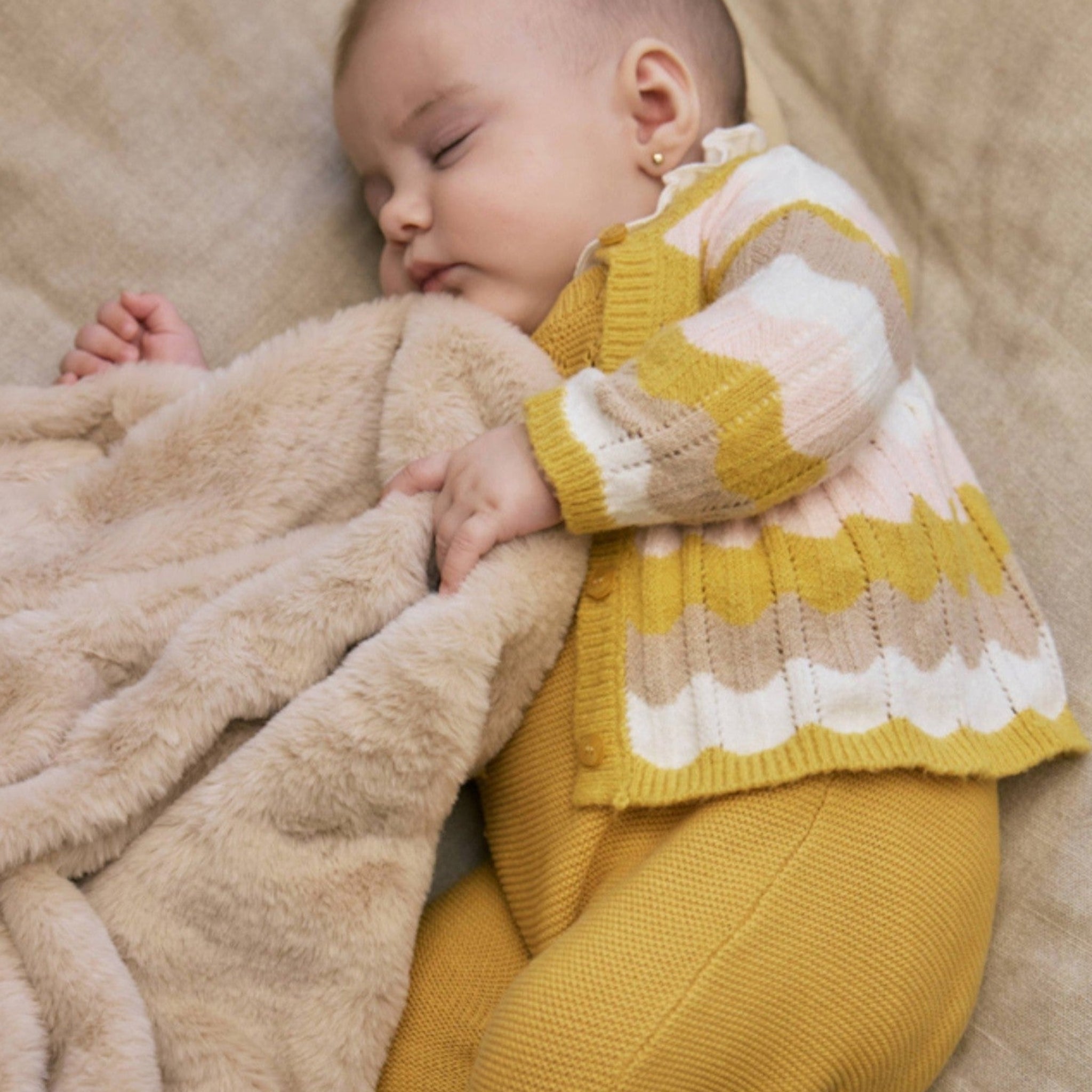 Coperta Neonata Beige 9955/55 -  NANU' BABY