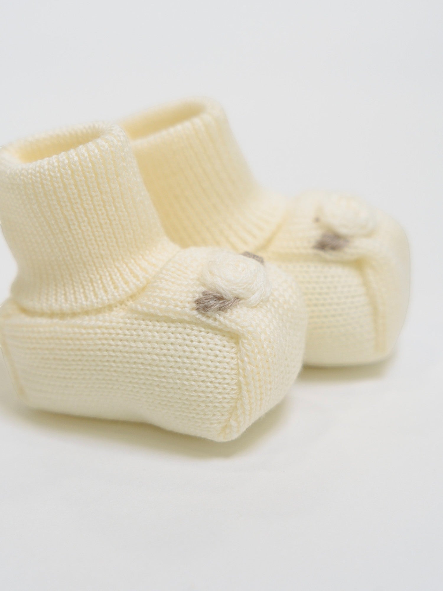 Babbucce Neonata VANIGLIA IN24S/V - NANU' BABY
