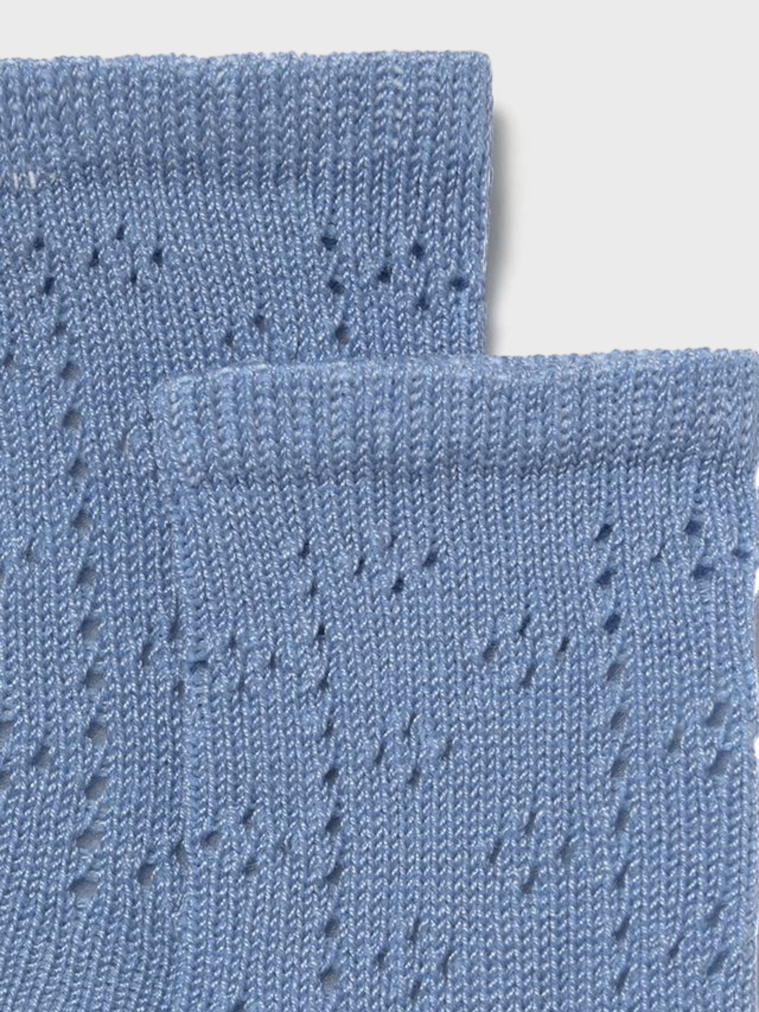 Calzino alto traforato  AZZURRO 9864 /A -  NANU' BABY