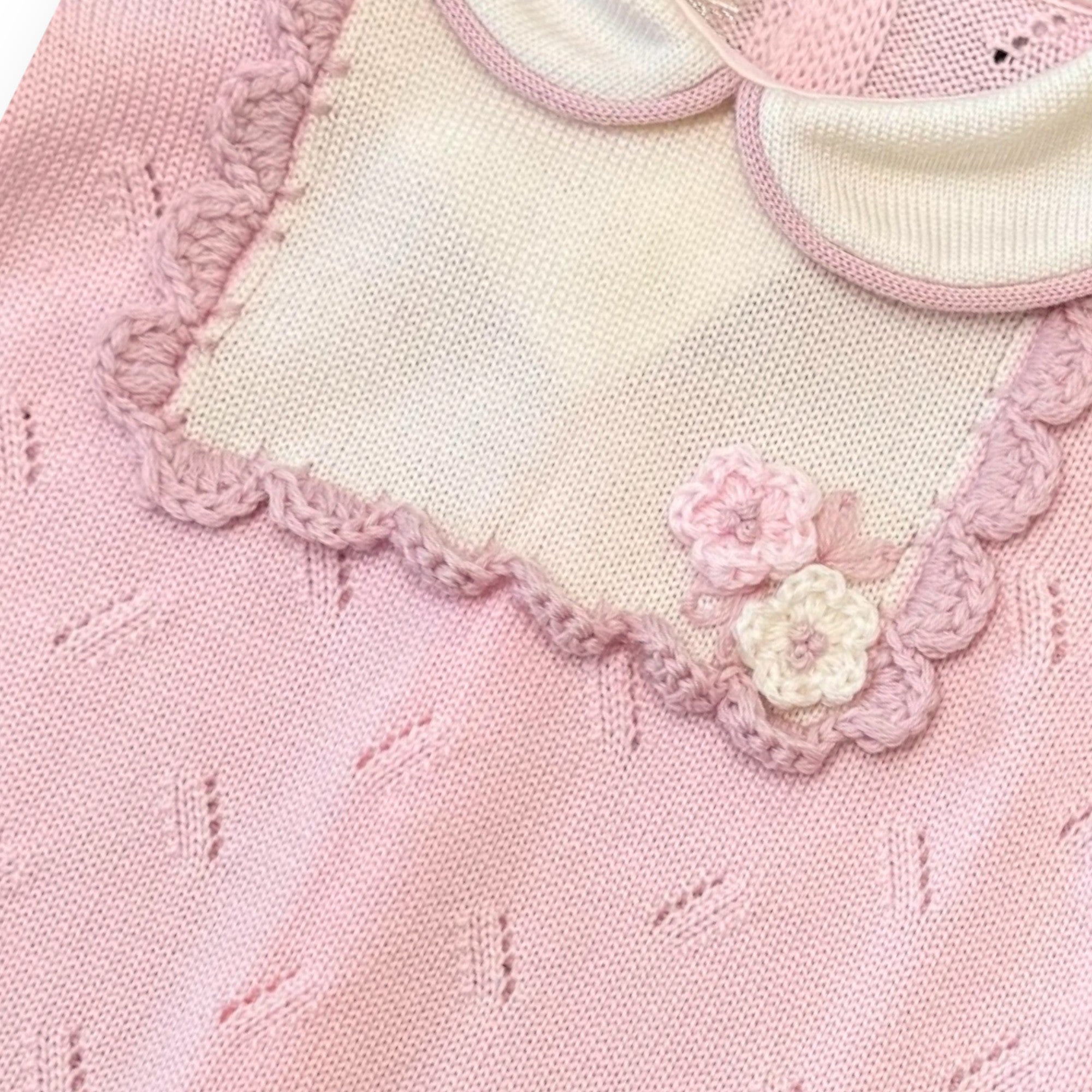 Baby Girl Romper, Pink Flower 7781