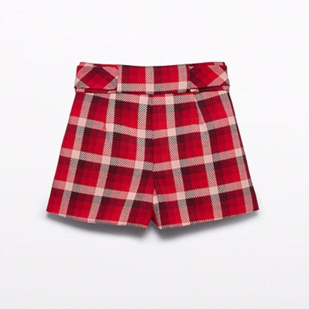 Bermuda quadri Bimba Rosso 5717/2 -  NANU' BABY