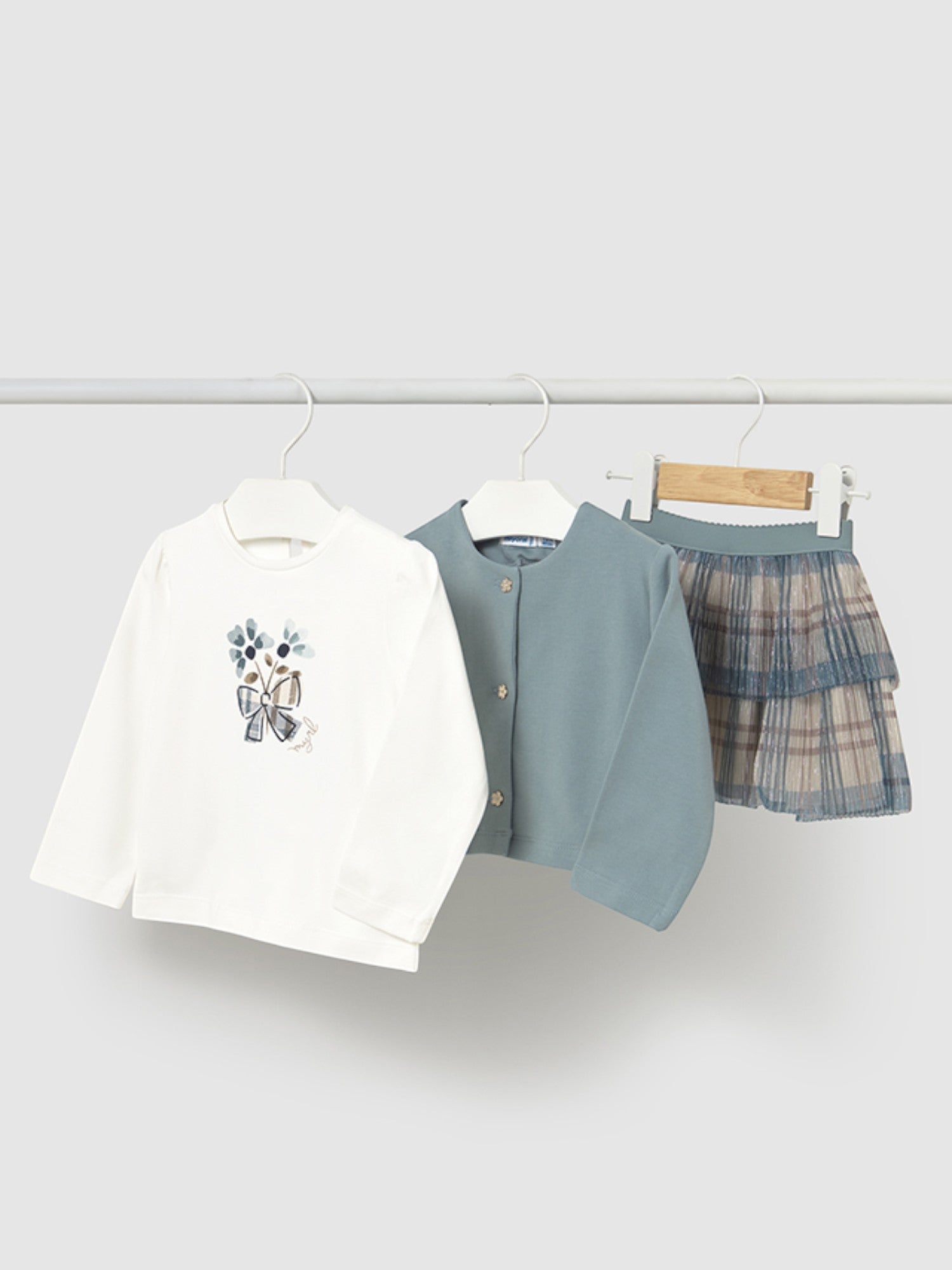 Completo gonna 3 pezzi Bimba CIELO 2922/10 - NANU' BABY