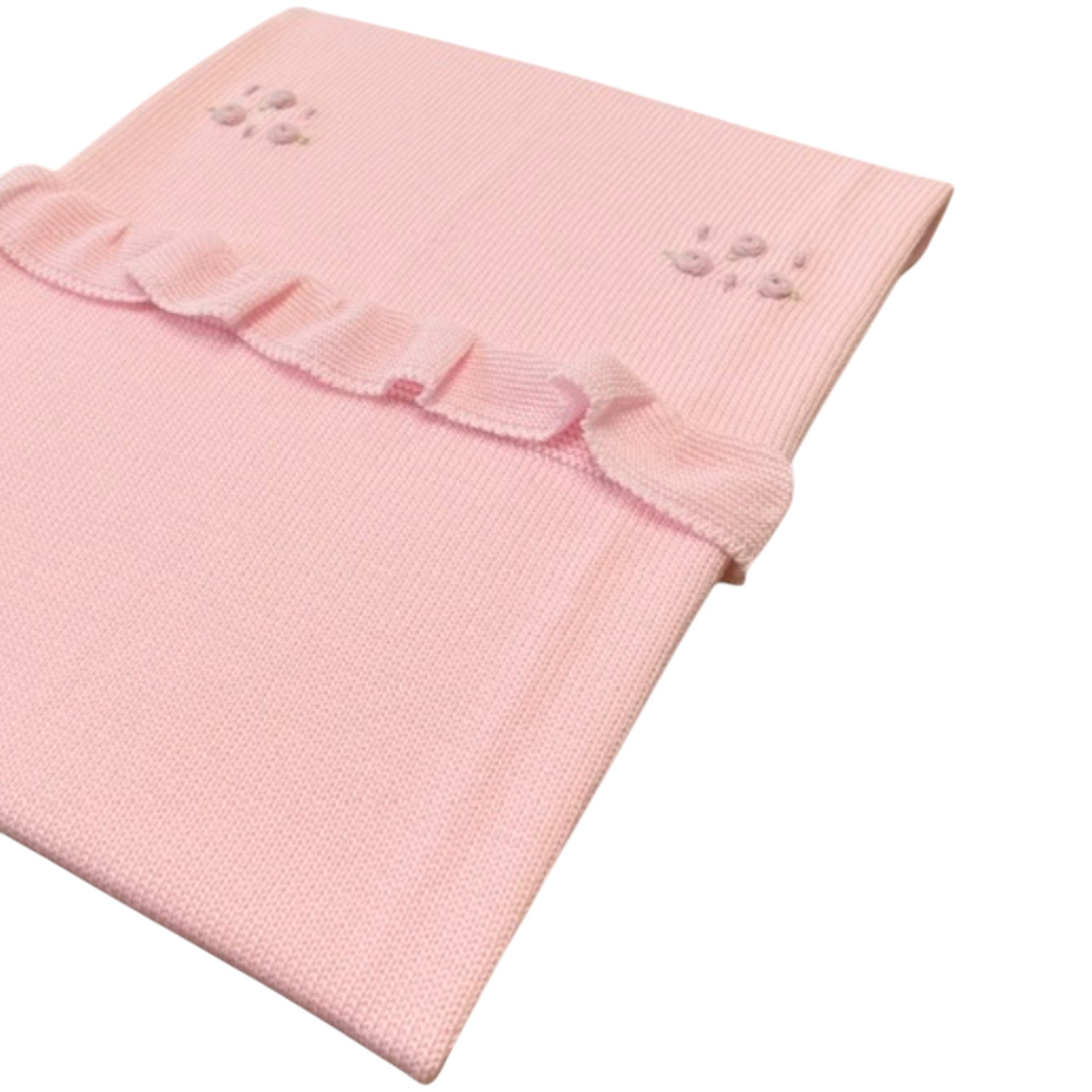 Rouches Roselline Blanket, Pure Wool, BABY LORD 125/R