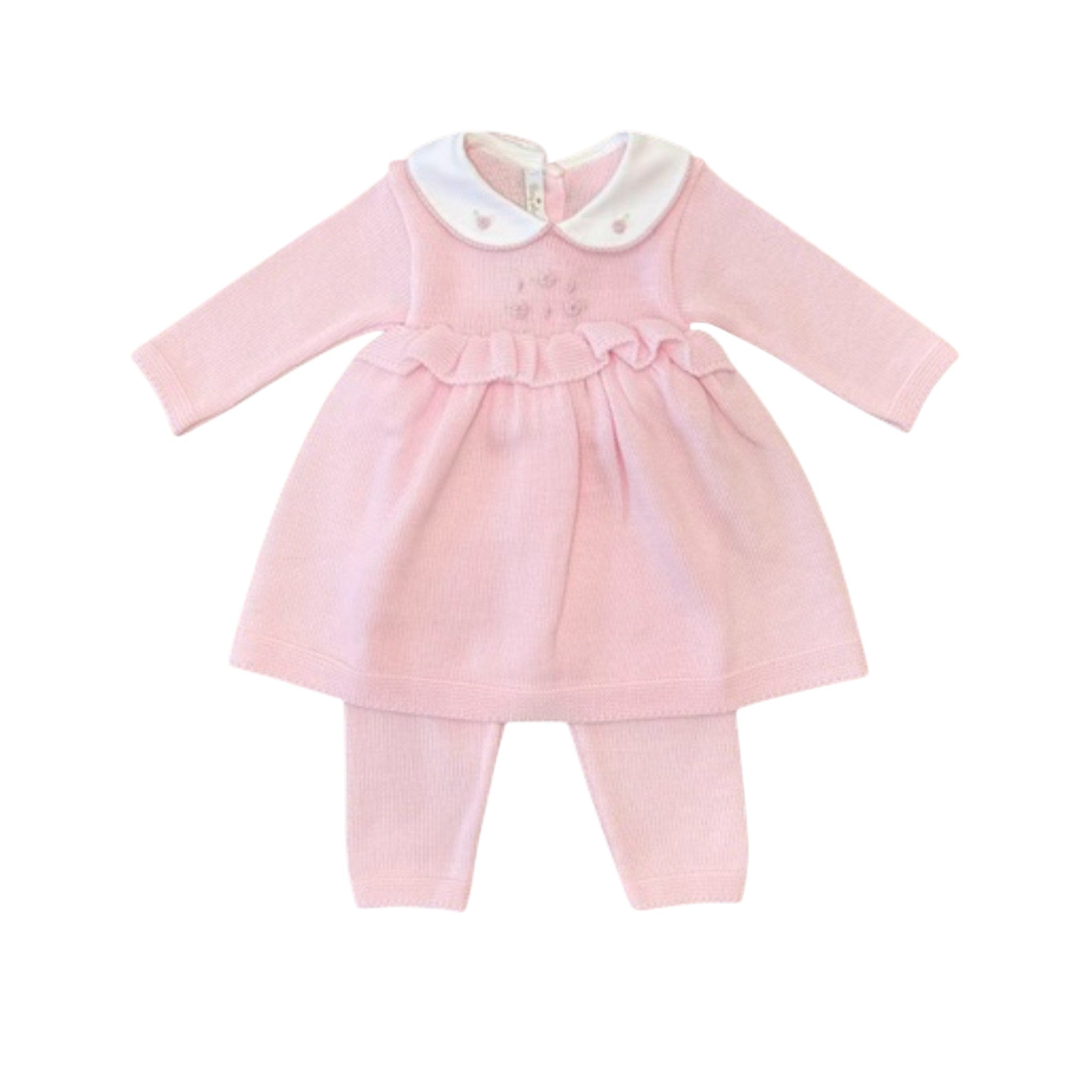 Baby Boy Newborn Set with Ruffles and Rosettes, Pure Wool, BABY LORD 403/R