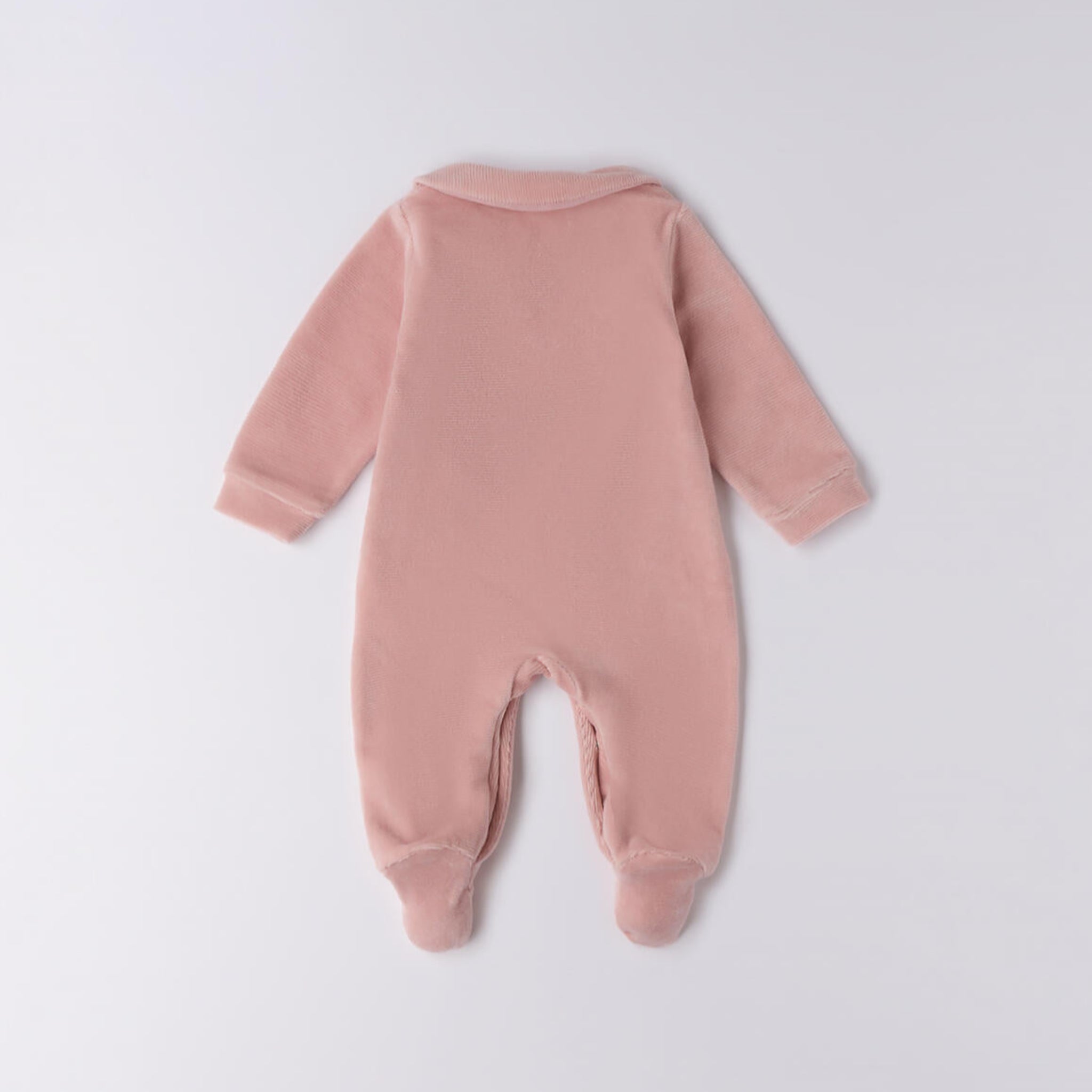 Pink Velour Footed Baby Romper 3F757/2921