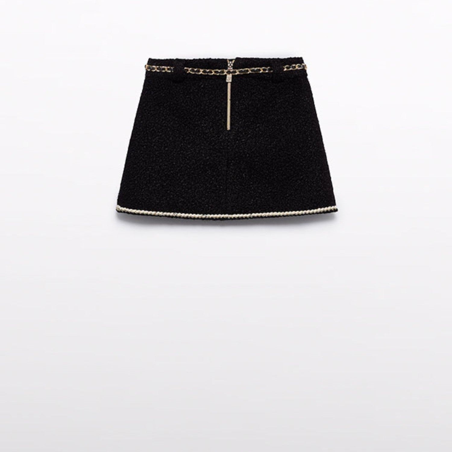 Gonna teddy con cintura Bimba Nero 5517/8 -  NANU' BABY