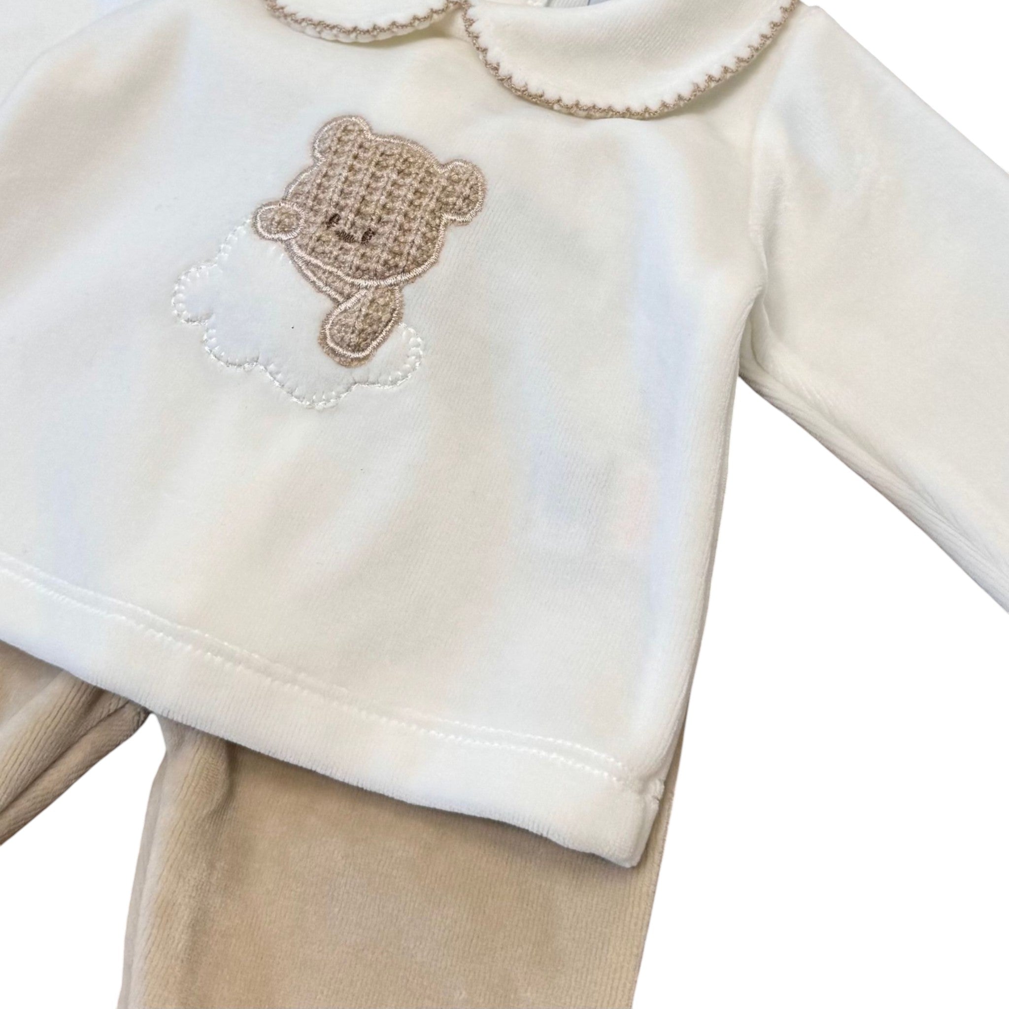 Newborn Baby Crib Set, Cream Chenille - BABIDU' 50904