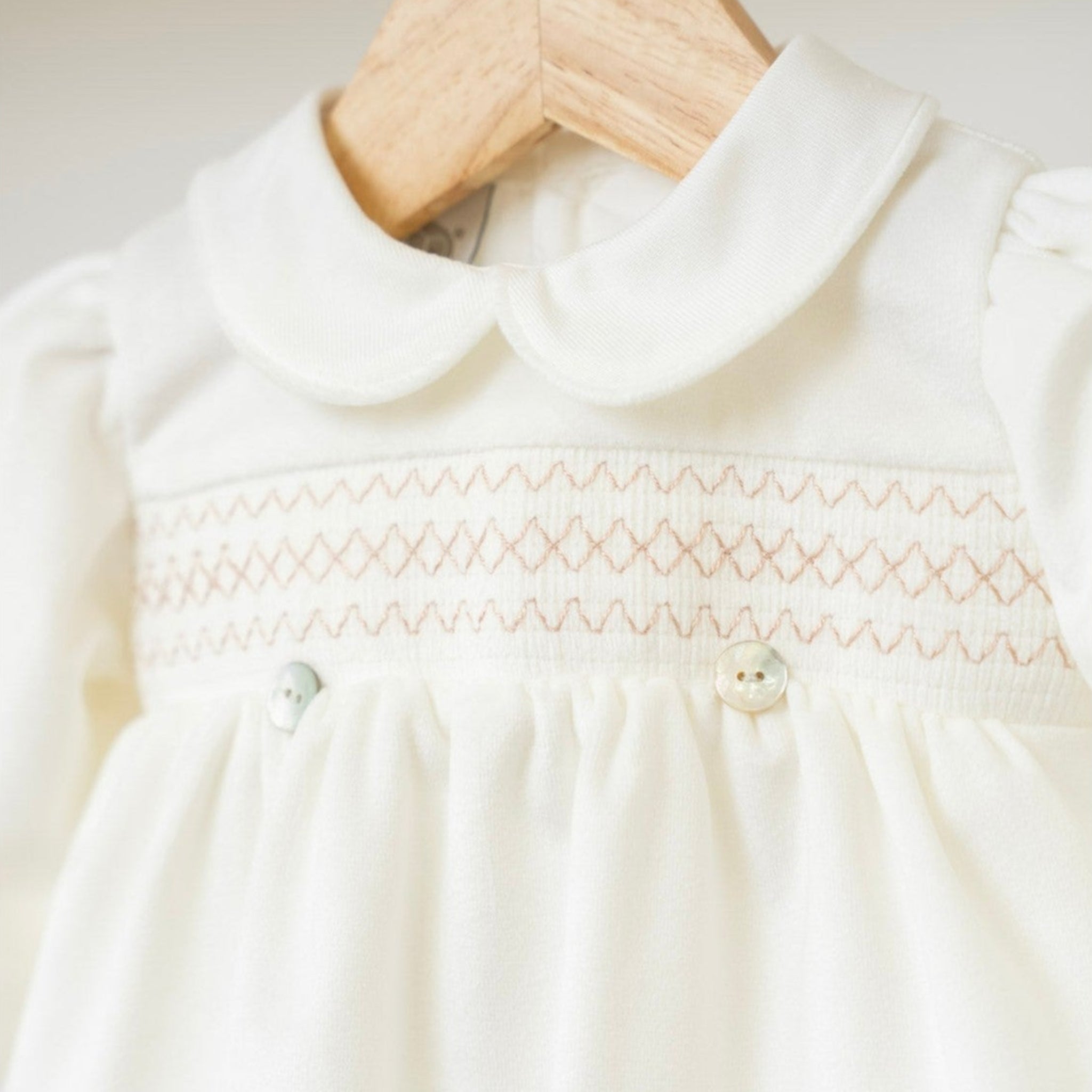 Pagliaccetto in velluto Neonato VANIGLIA IN6623 -  NANU' BABY