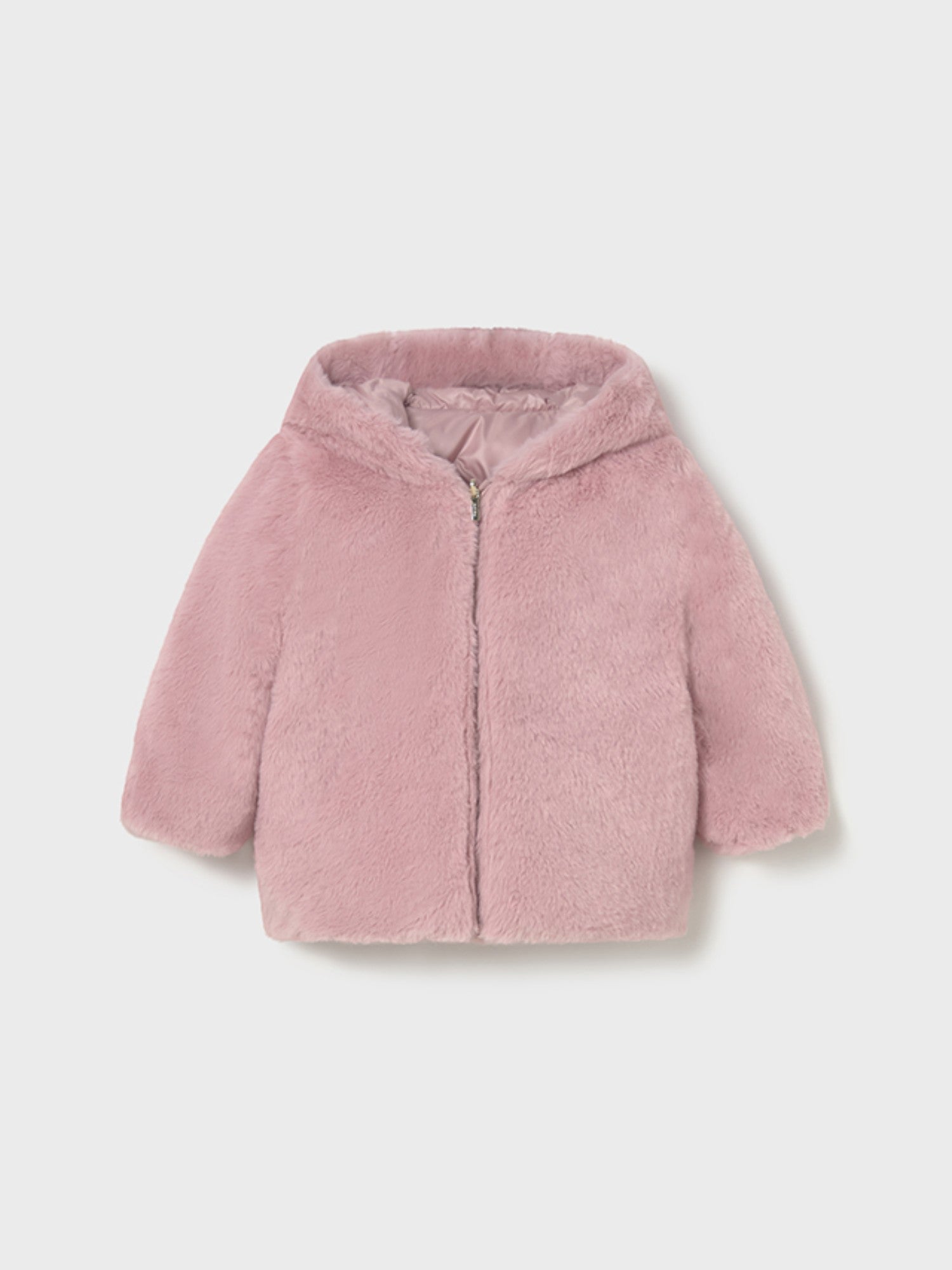 giubbotto reversibile pelo Bimba Rosa 2435/81 - NANU' BABY