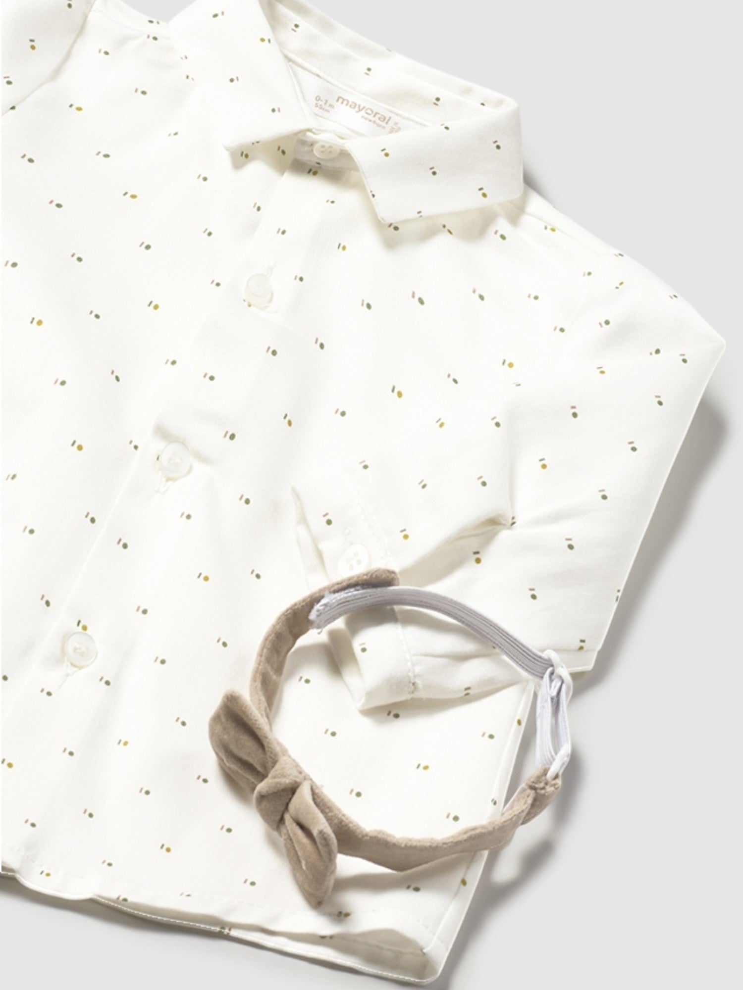 Camicia Bimbo Beige Papillon Mayoral 2196/21 - NANÙ BABY - NANU' BABY