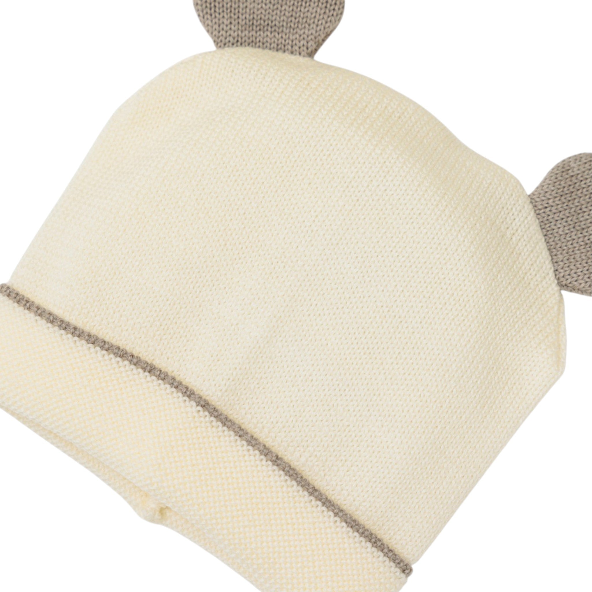 100% Virgin Wool Baby Hat, Vanilla IN5871/V