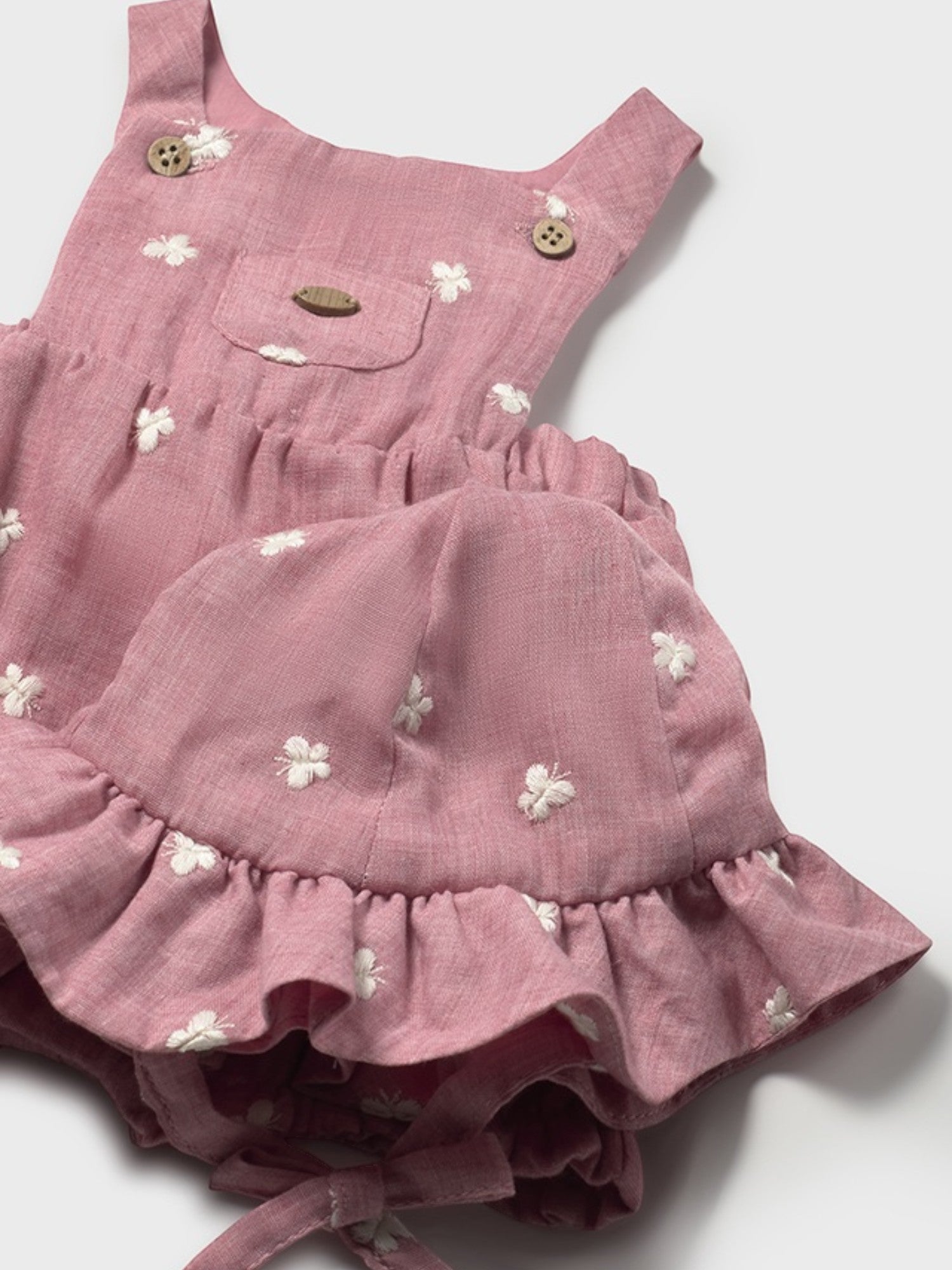 Salopette e cappello Bimba ROSA 1665 /R