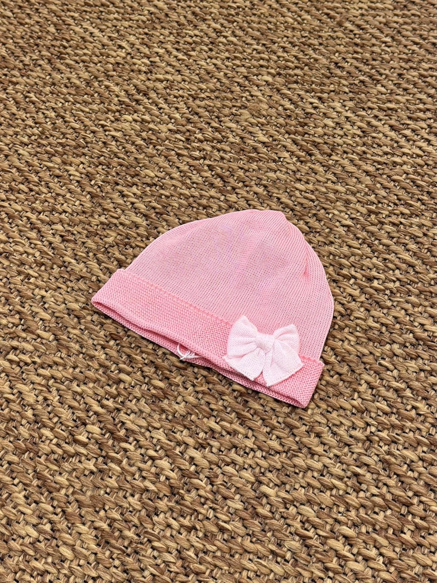 Cuffia+fiocco Neonata ROSA FIOCCO/681-C