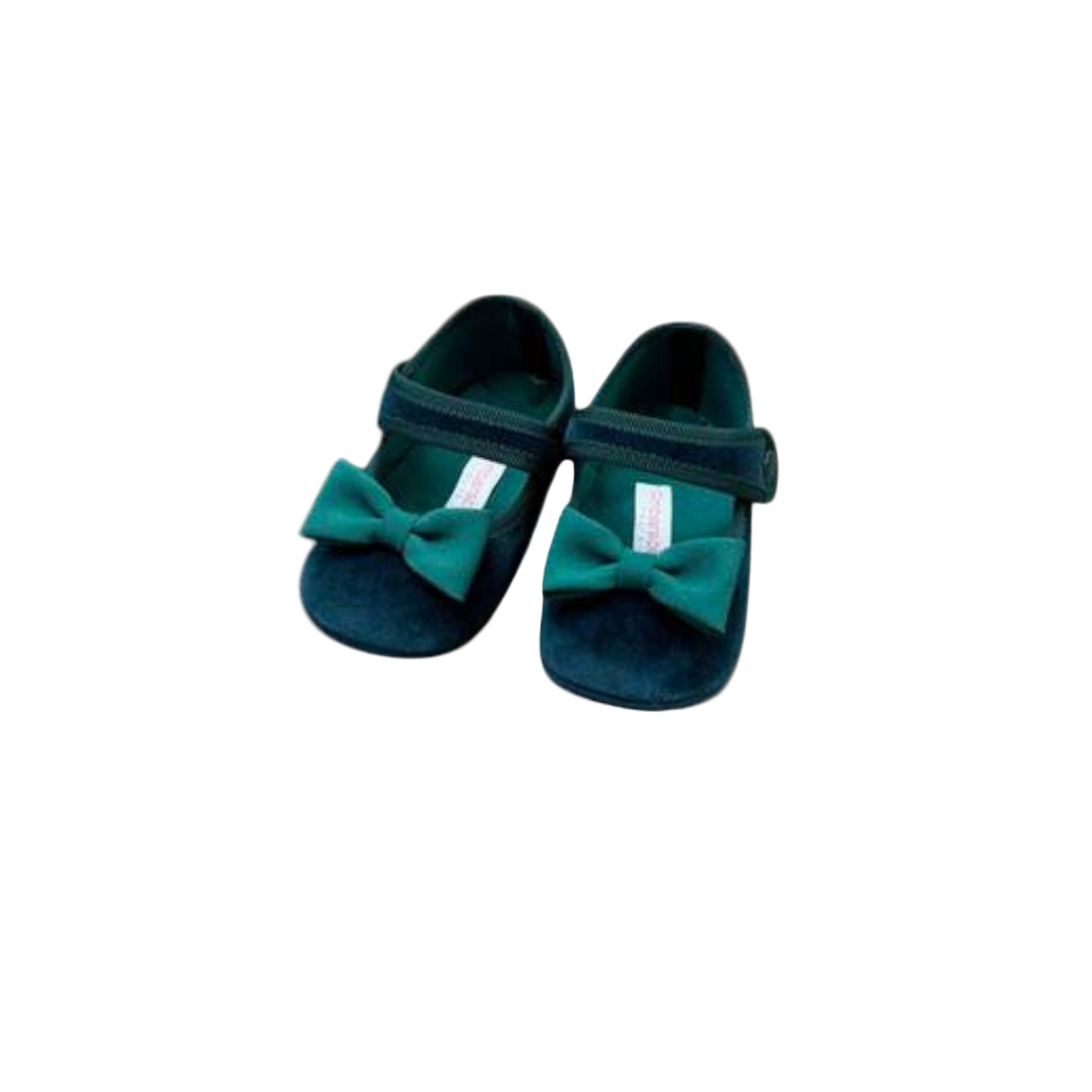 AMBARABA' Green Velvet Girl's Shoes - Elegant