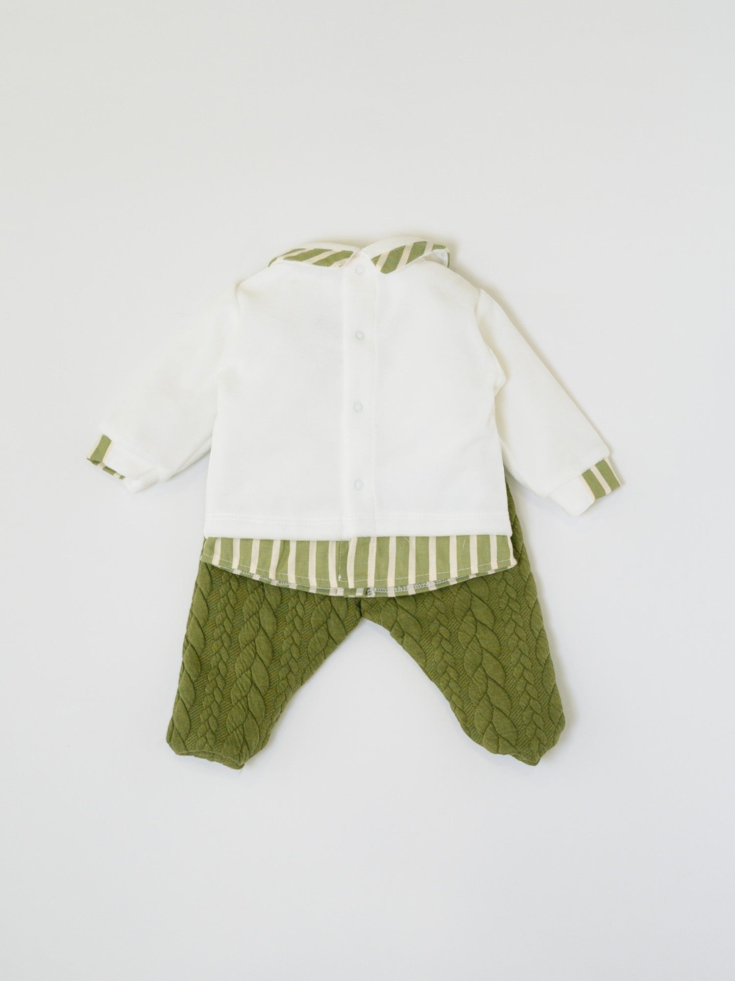 Completo nascita Neonato Verde LS1113 - NANU' BABY