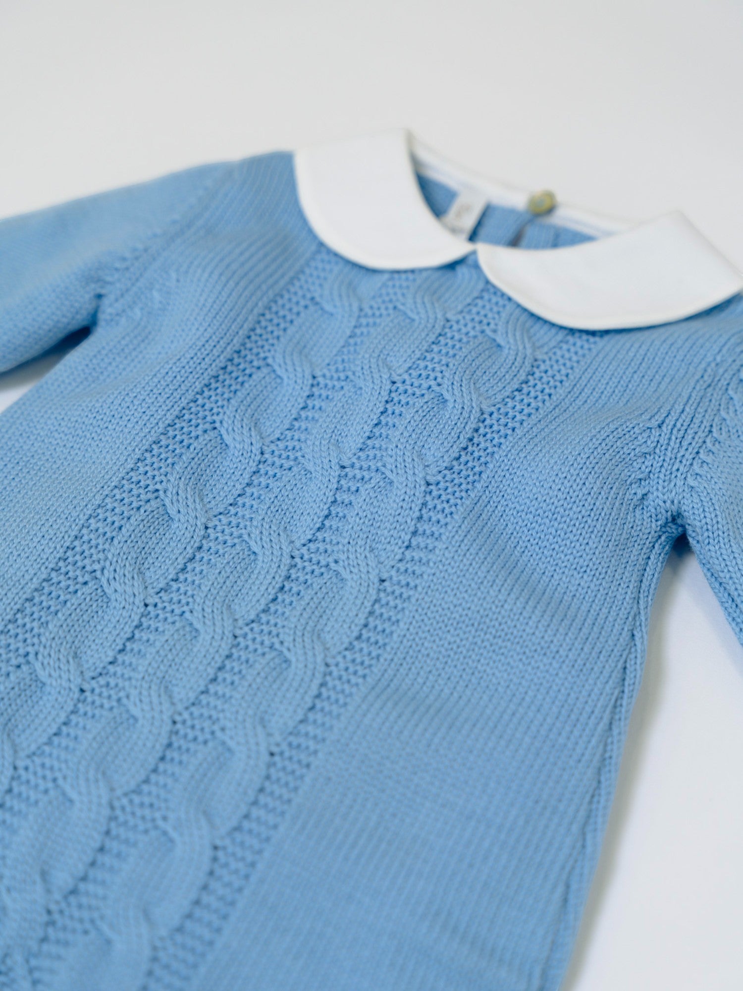 Tutina Trecce Neonato AZZURRO BRAIDING 316/A - NANU' BABY