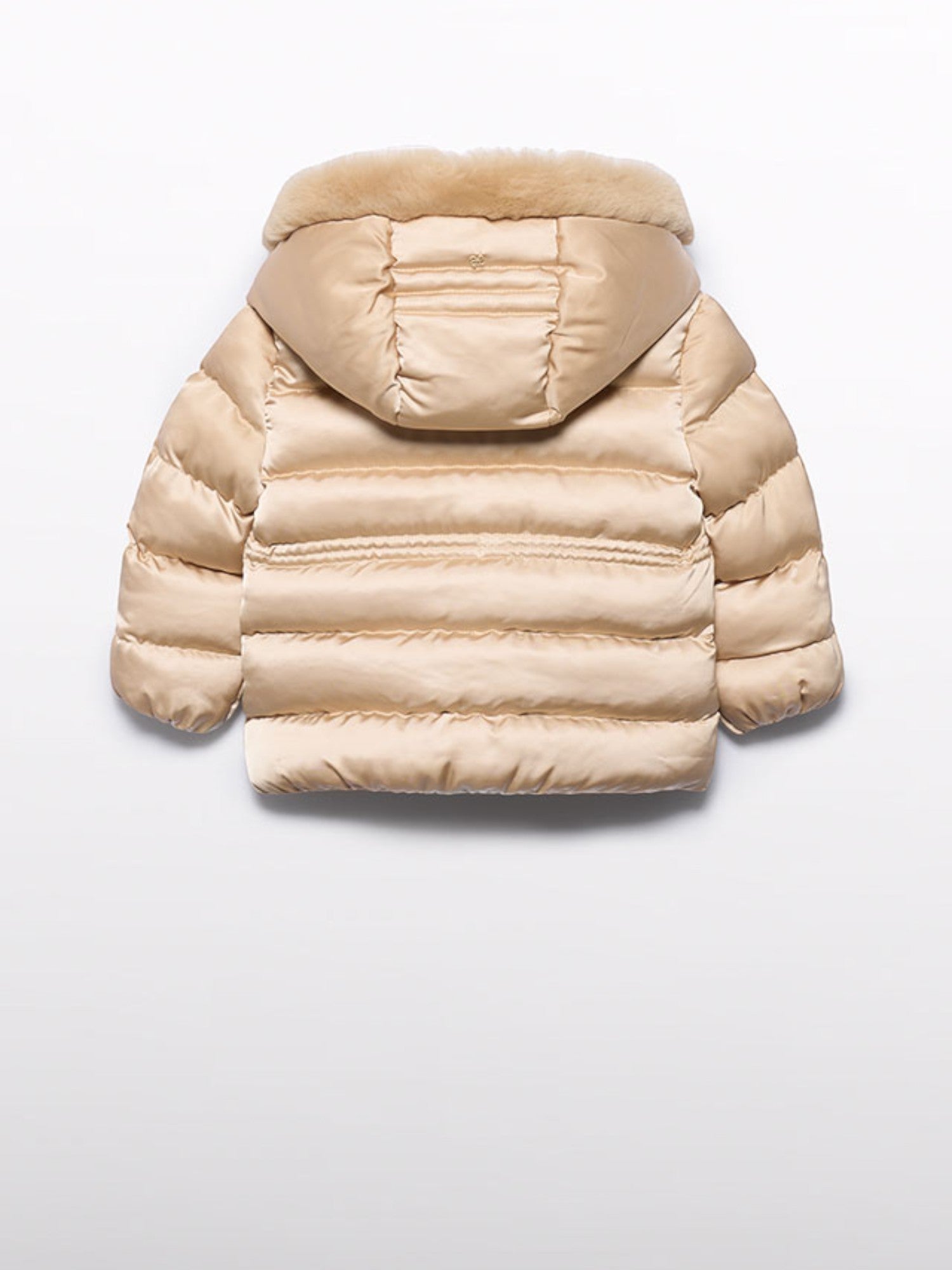 Giubbotto satinato pelo Bimba Beige 5849/14 - NANU' BABY