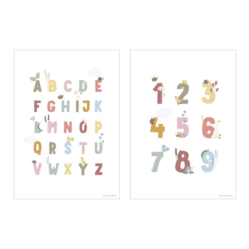 Poster Little Goose ABC Rosa - A3  Rosa PW10710750 -  NANU' BABY