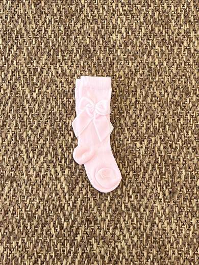 Calze fiocco Velluto ROSA 1034M/BP - NANU' BABY