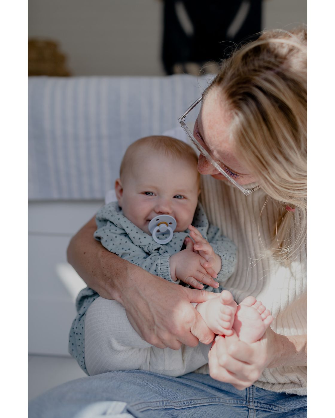 Set 2 ciucci Khaki/ Dusty blue  VERDE 110406 -  NANU' BABY