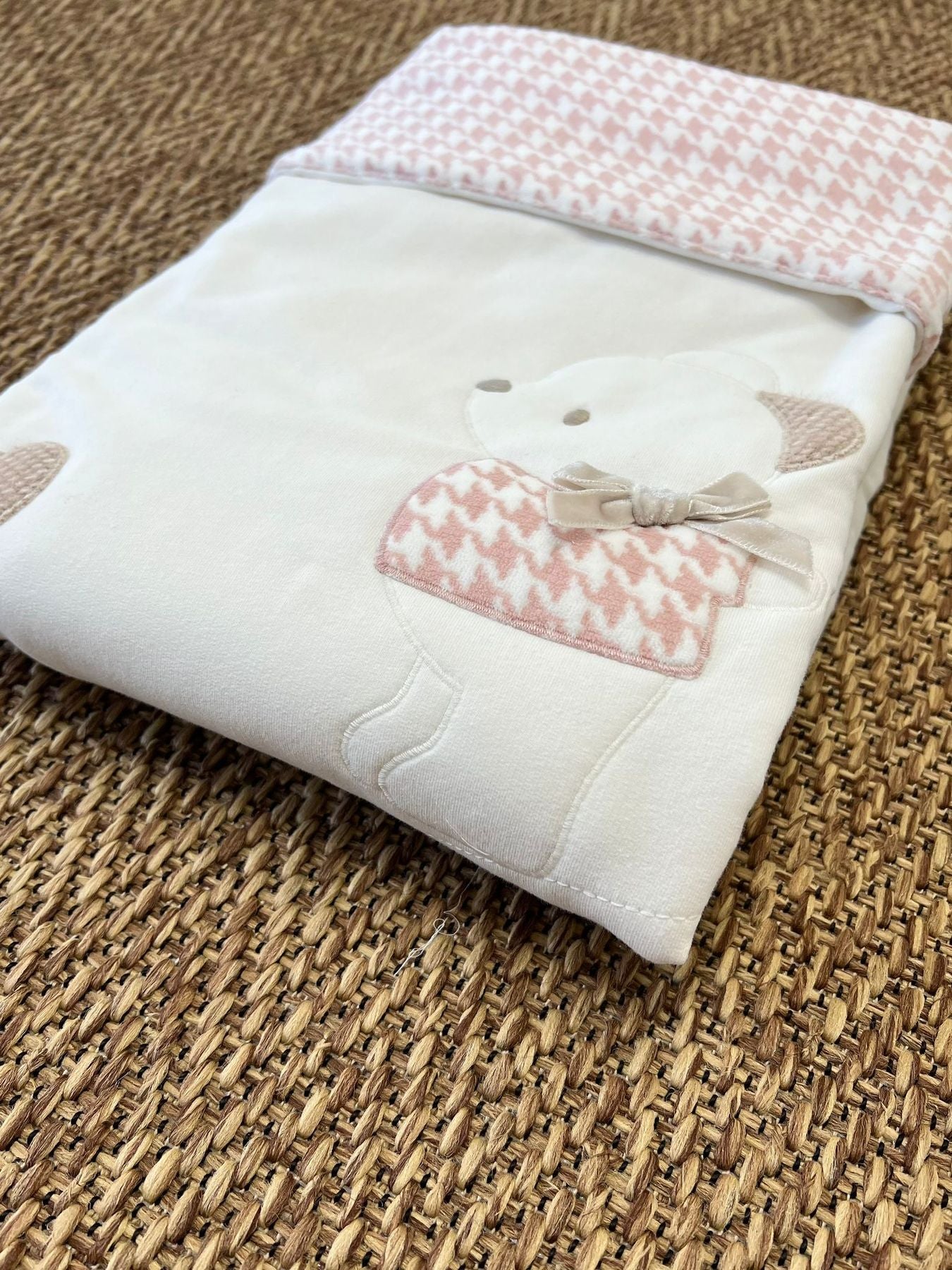 Coperta Pied de poule rosa - IG7381F