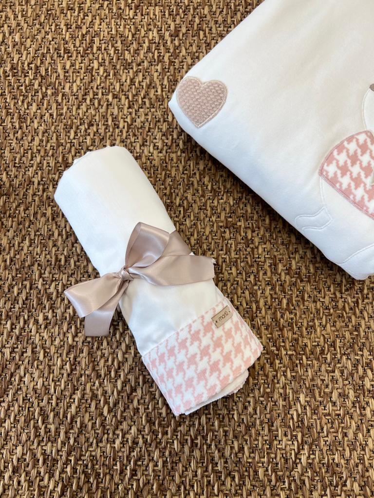 Lenzuolino fantasia Pied de poule rosa - IG73LE/F