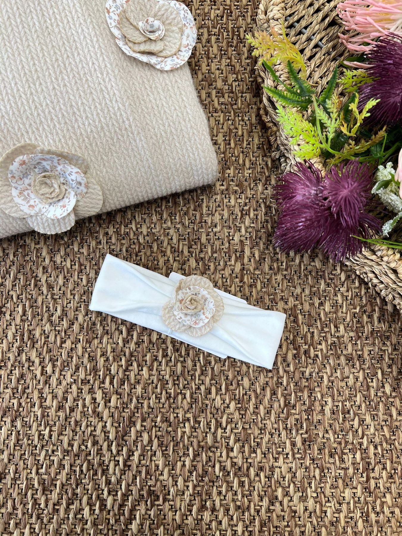 Fascia con Fiore PANNA 5320FA - NANU' BABY