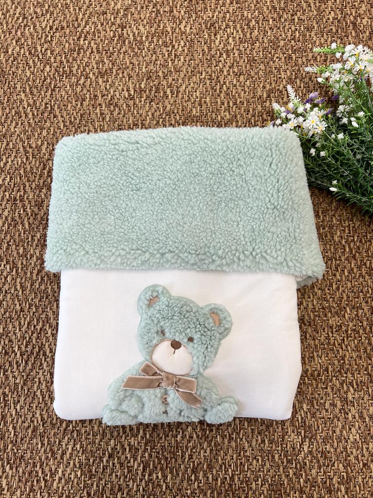 Coperta Orsetto Neonata VANIGLIA IG7981 - NANU' BABY