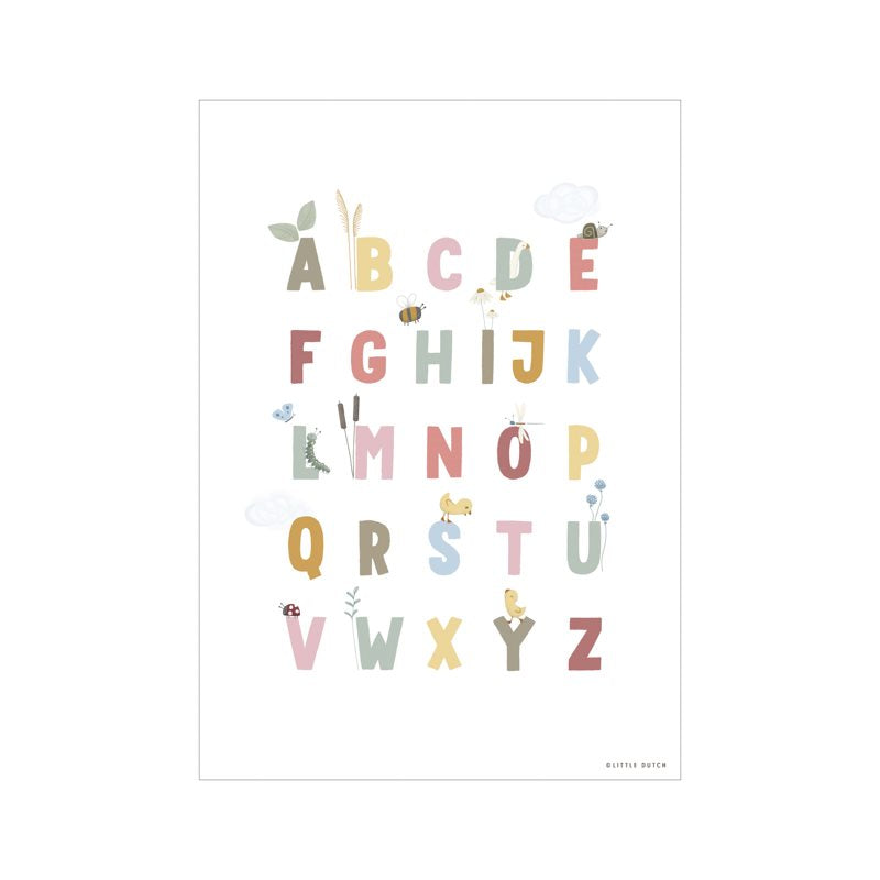 Poster Little Goose ABC Rosa - A3  Rosa PW10710750 -  NANU' BABY