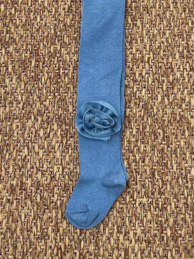 Collant con fiori BLU 2094C/B - NANU' BABY