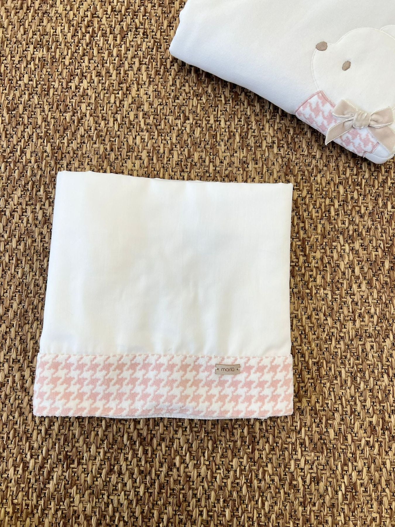 Lenzuolino fantasia Pied de poule rosa - IG73LE/F