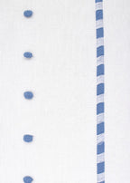 FEKELI/CO Bestickte Baumwolldecke mit Polka-Dots