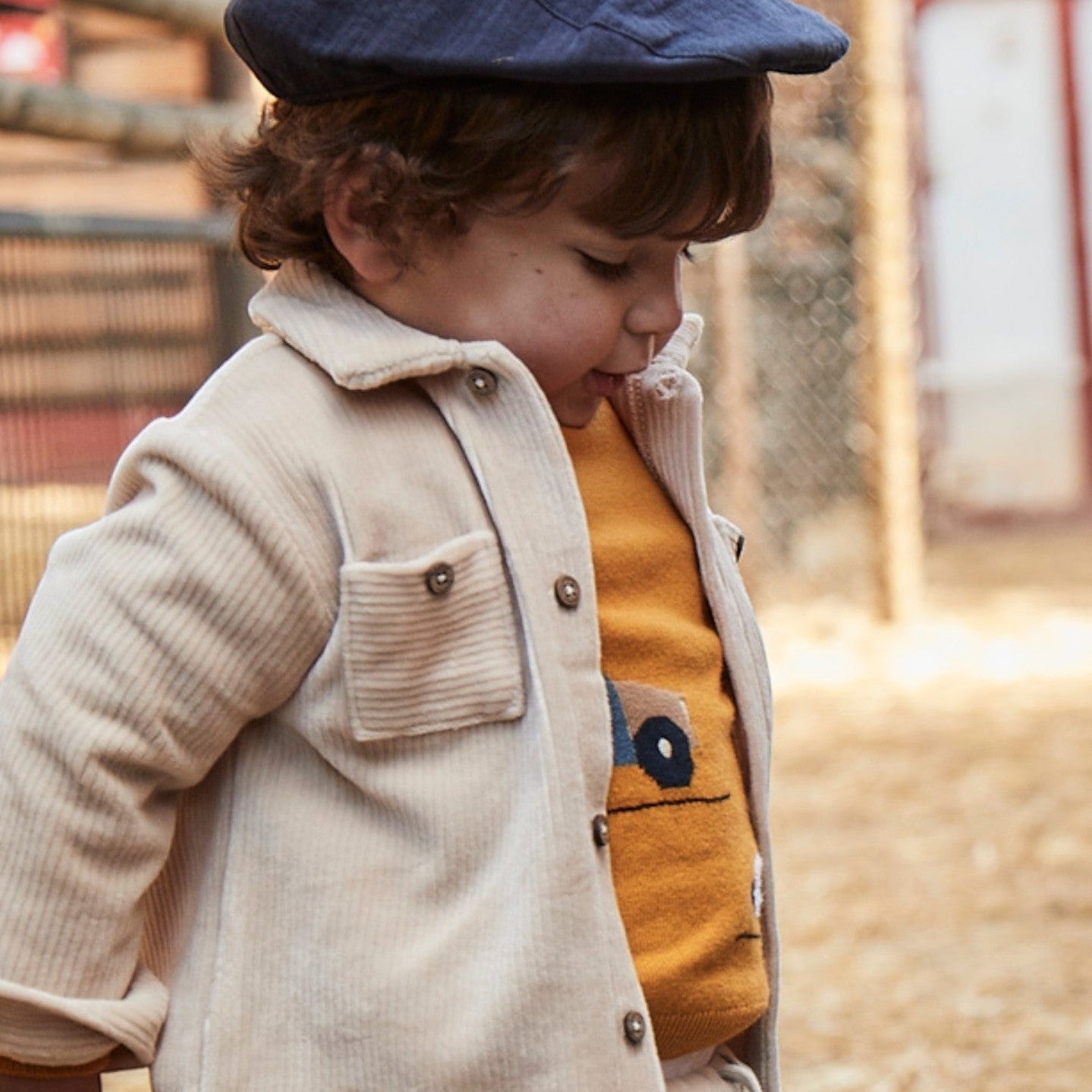 Camicia Bimbo Beige 2105/51 -  NANU' BABY