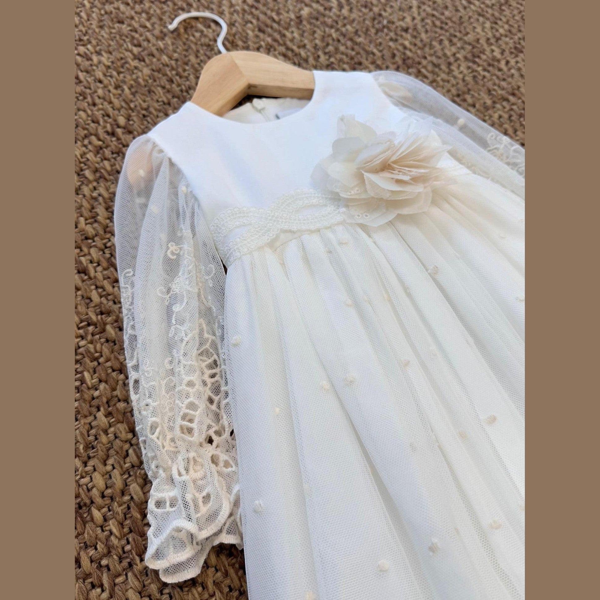 Abito Bimba VANIGLIA ER308 -  NANU' BABY