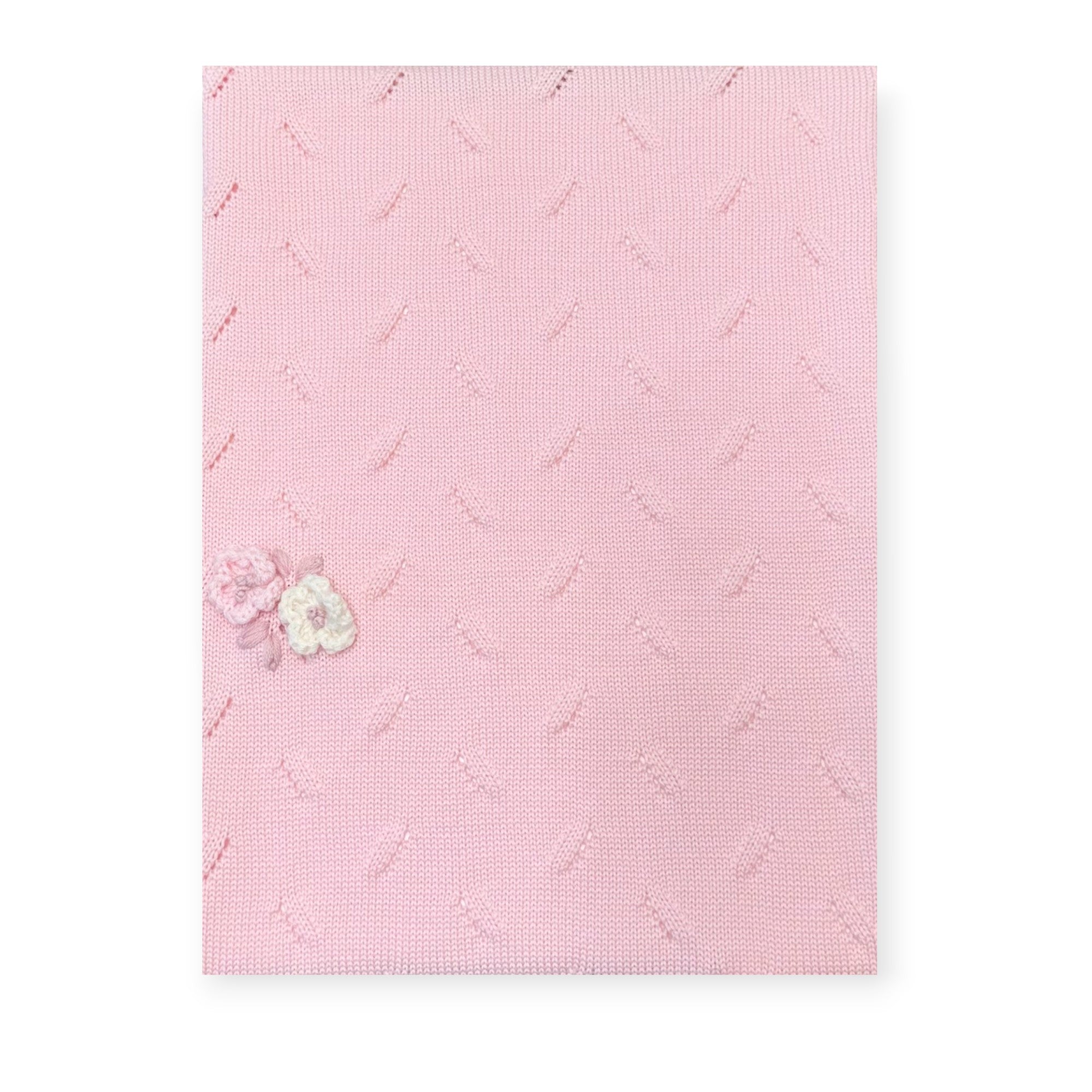Baby Blanket Pink Flower 7779