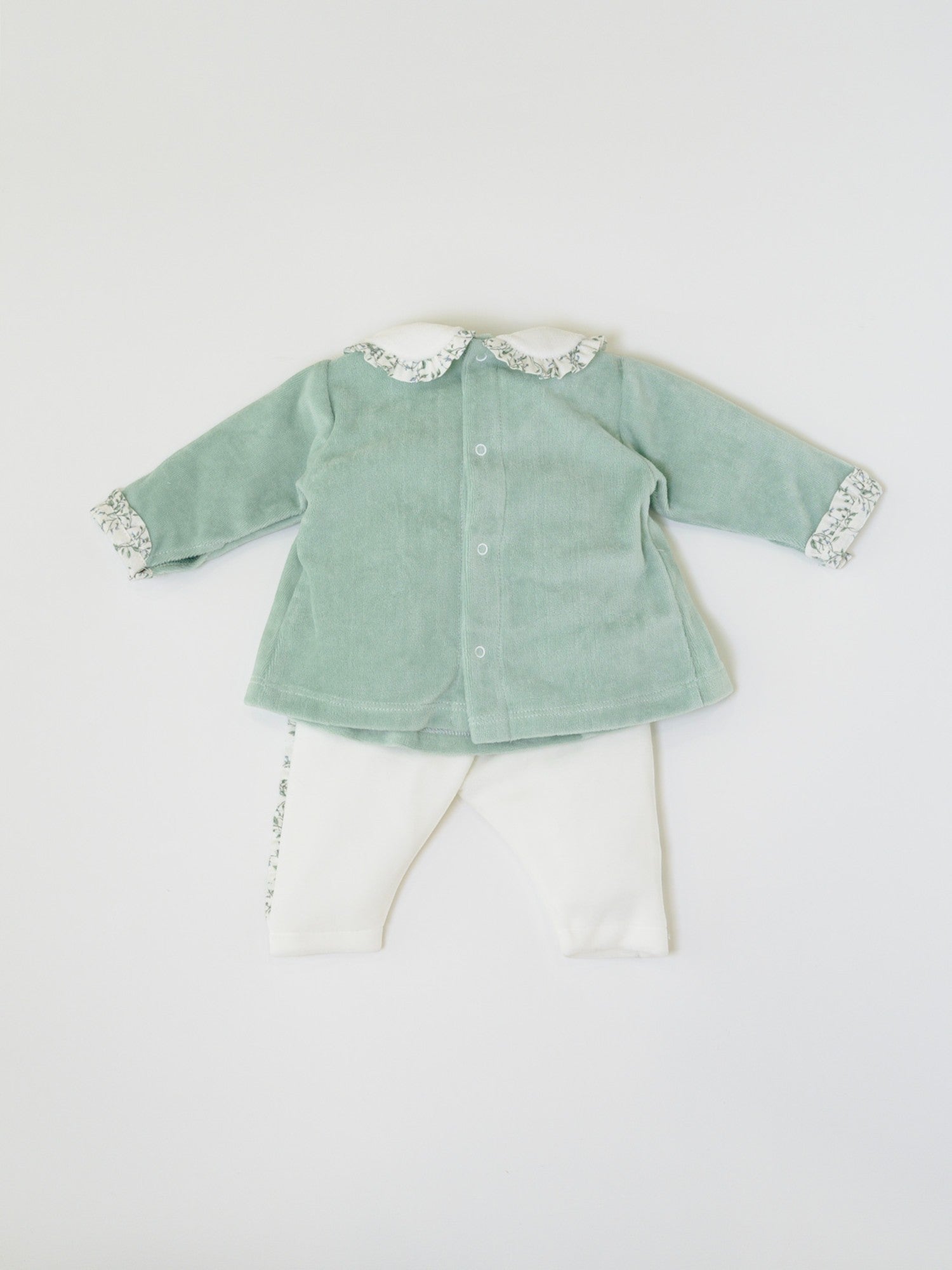 Completo nascita Neonata Verde LV1102 -  NANU' BABY