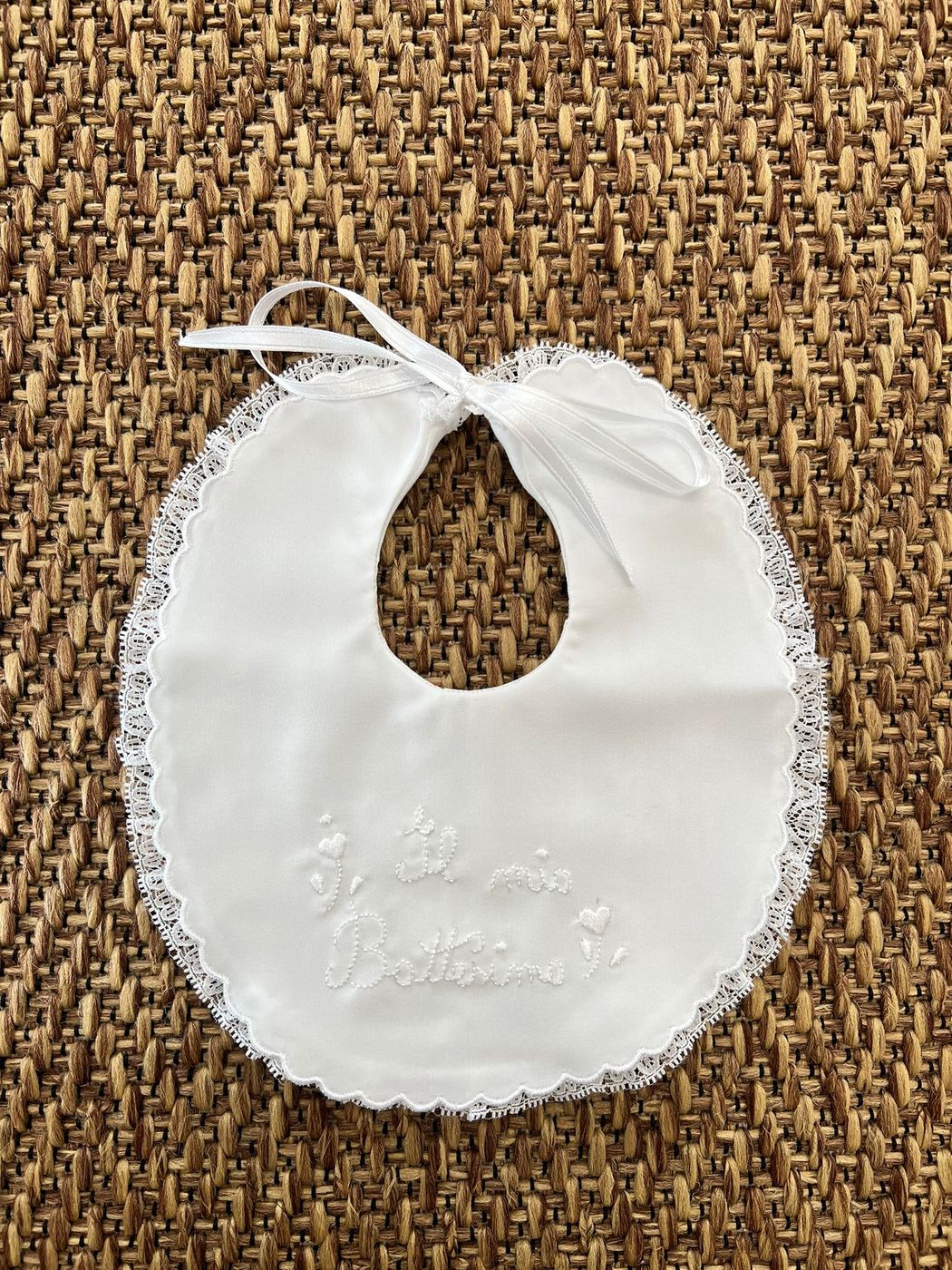 Bavetta Battesimale  BIANCO B/B 22 -  NANU' BABY