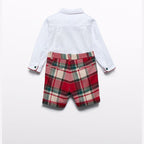 Completo di bermuda scozzese Bimbo Rosso 5706/2 -  NANU' BABY