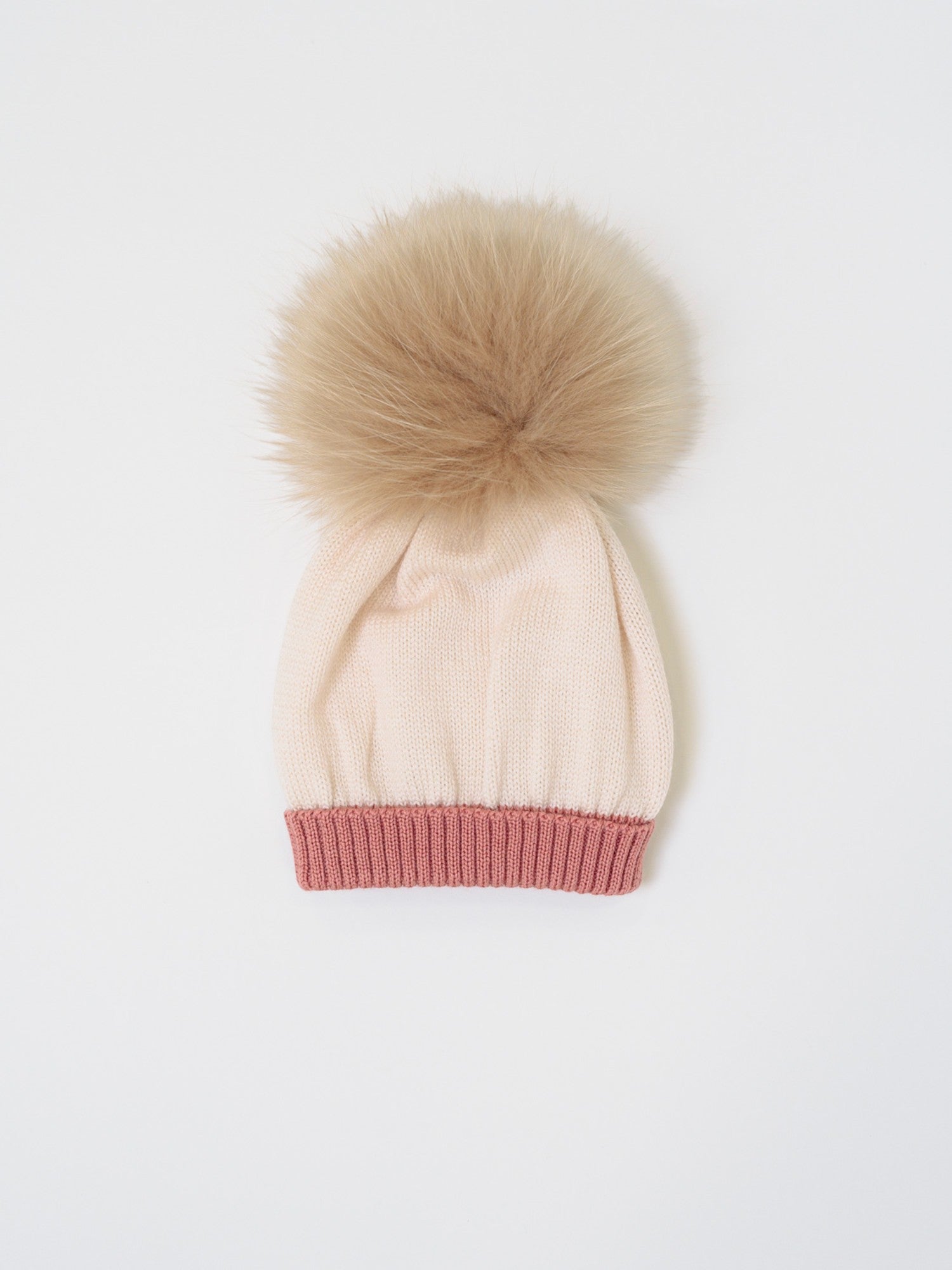 Cuffia Neonata NATURAL IN7171/R -  NANU' BABY