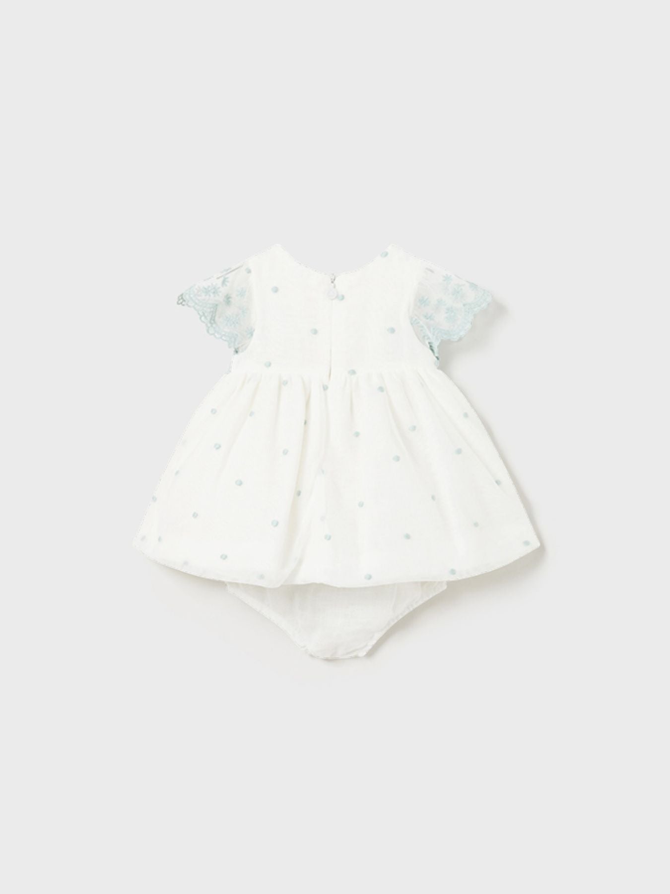 Abito ricamato Bimba PANNA 1826