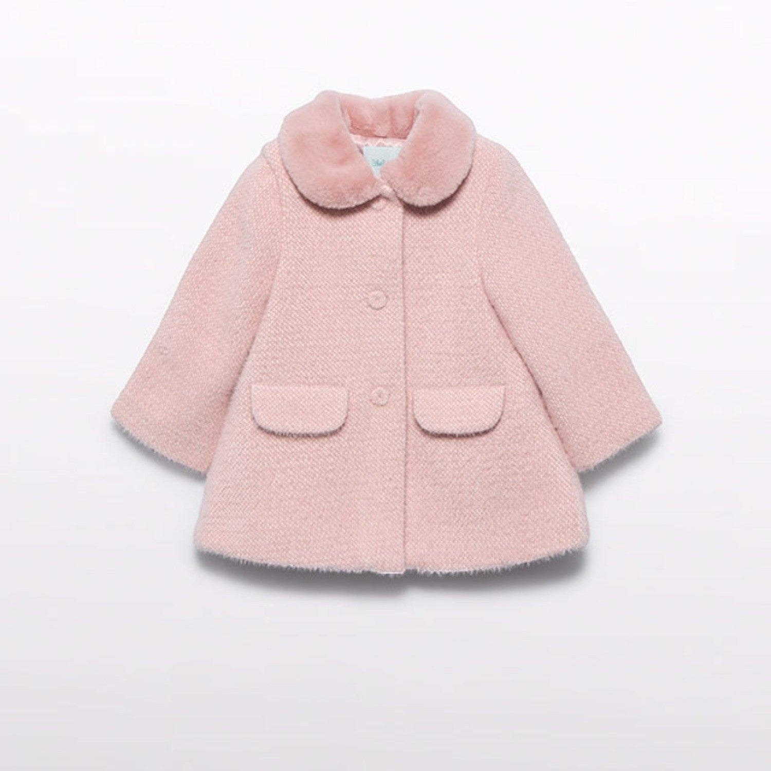 Cappotto punto strutturato Bimba Rosa 5819/89 -  NANU' BABY