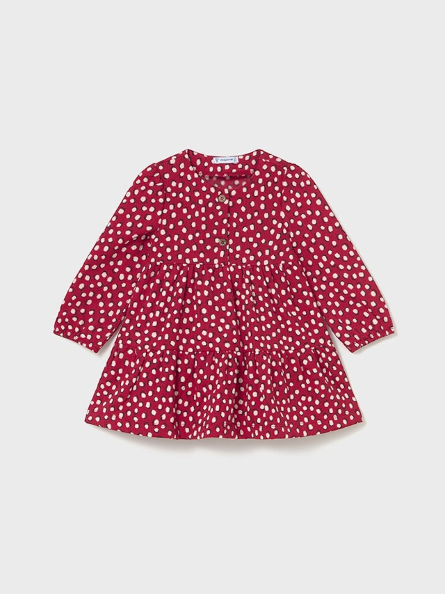 Abito punto strutturato Bimba Rosso 2915/40 -  NANU' BABY