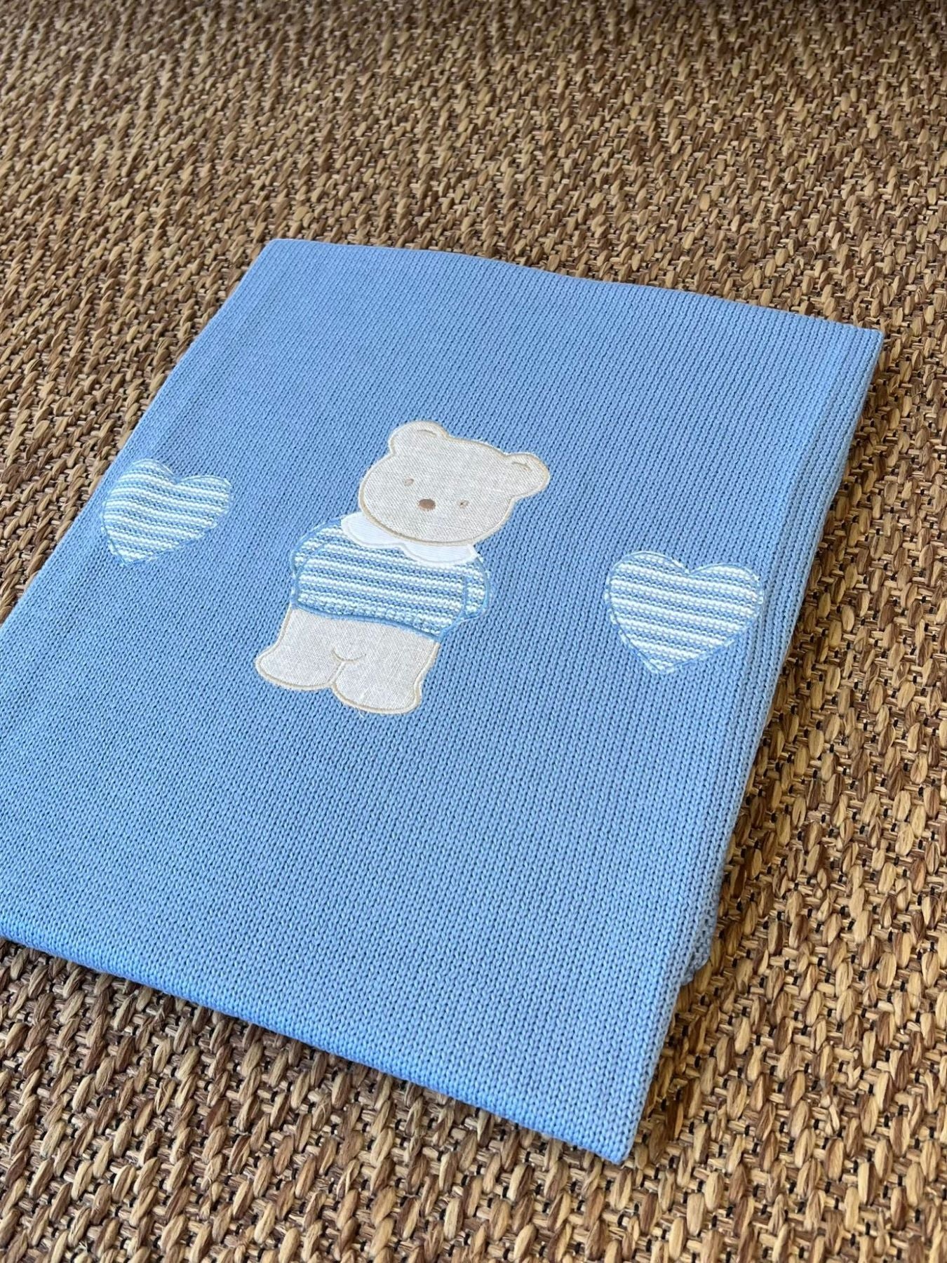 Coperta Teddy Neonato AZZURRO TEDDY 198/A