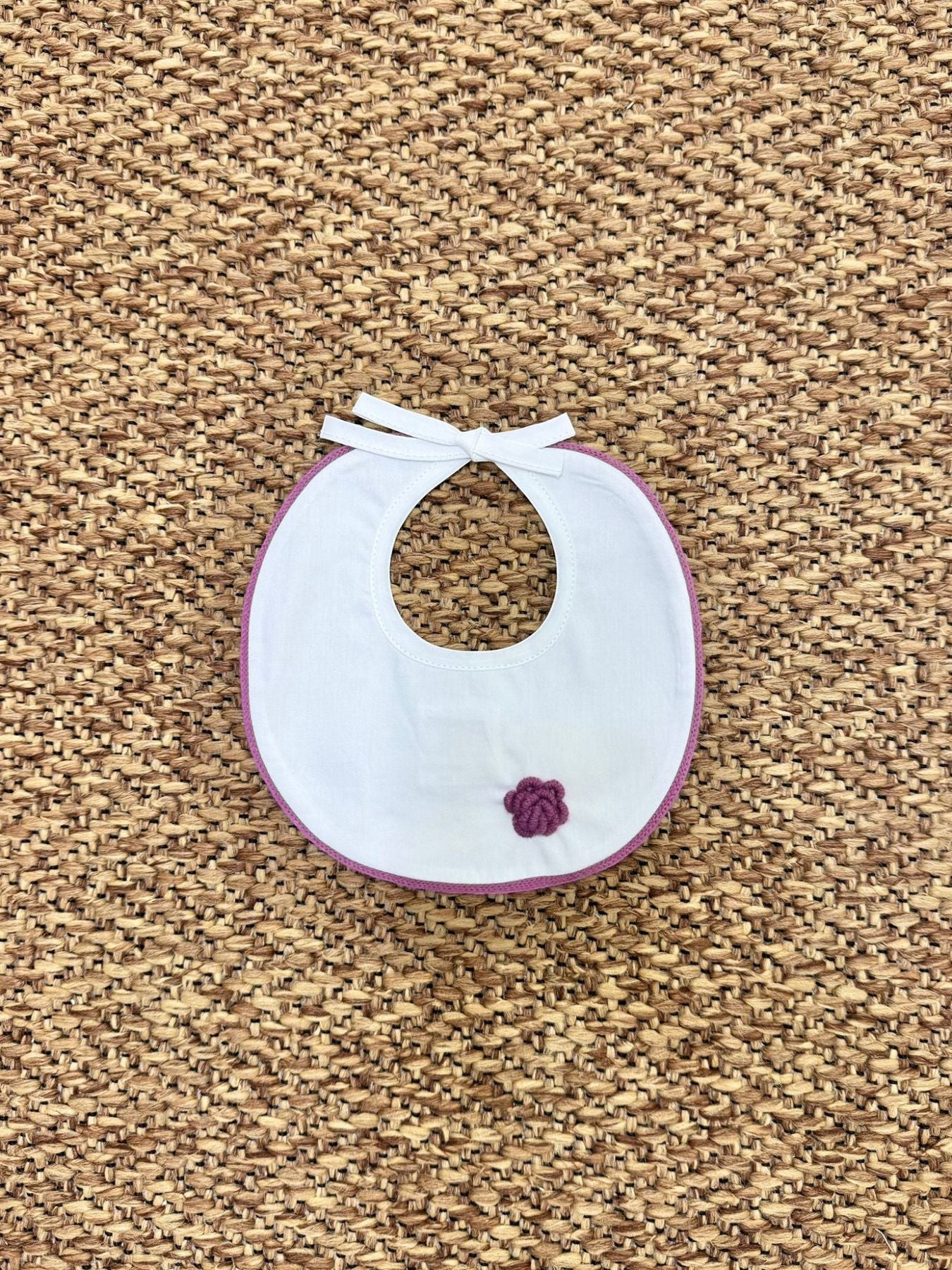 Baby Cyclamen Bib CREAM