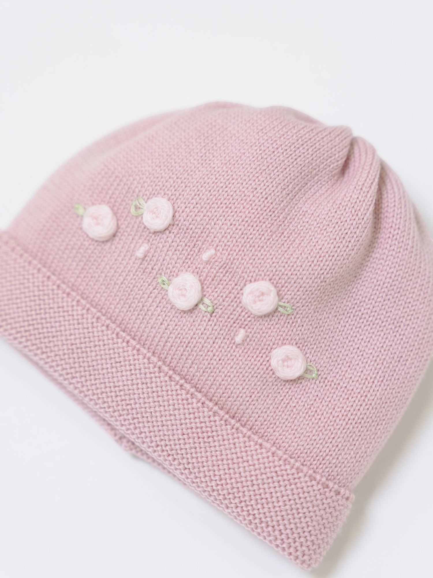 Cuffia Camelie Neonata ROSA ANTICO CAMELIE 645 -  NANU' BABY