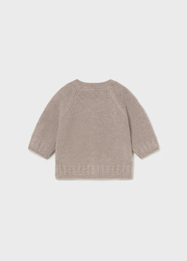 Cardigan basic in caldo cotone Bimbo GRIGIO 2301-G -  NANU' BABY