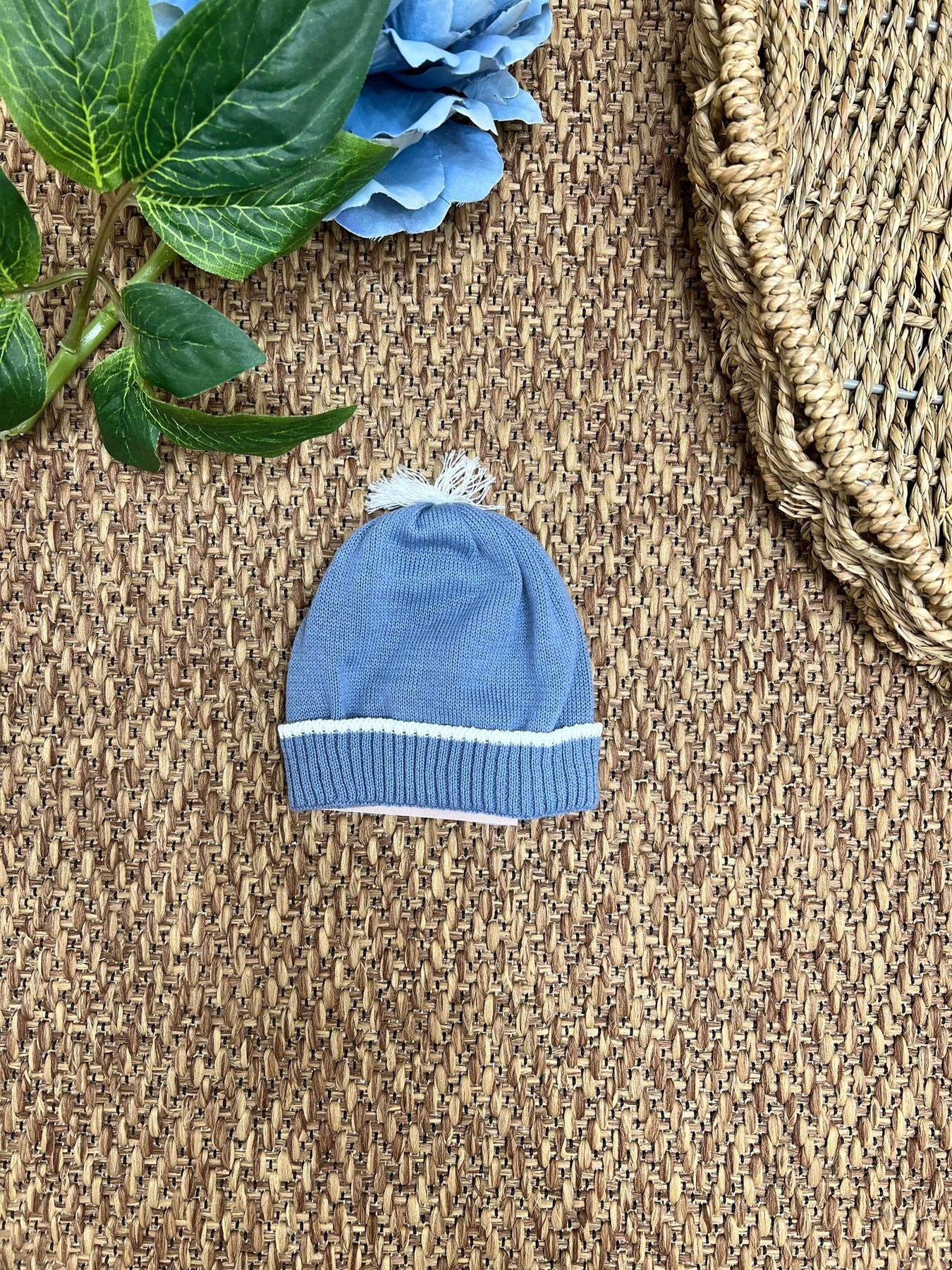 Cuffia Filo di cotone Neonata BIANCO 685
