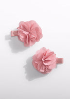Pink Chiffon Flower Hair Clips 5470/49