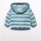 Giubbotto satinato pelo Bimba Verde 5849/16 -  NANU' BABY